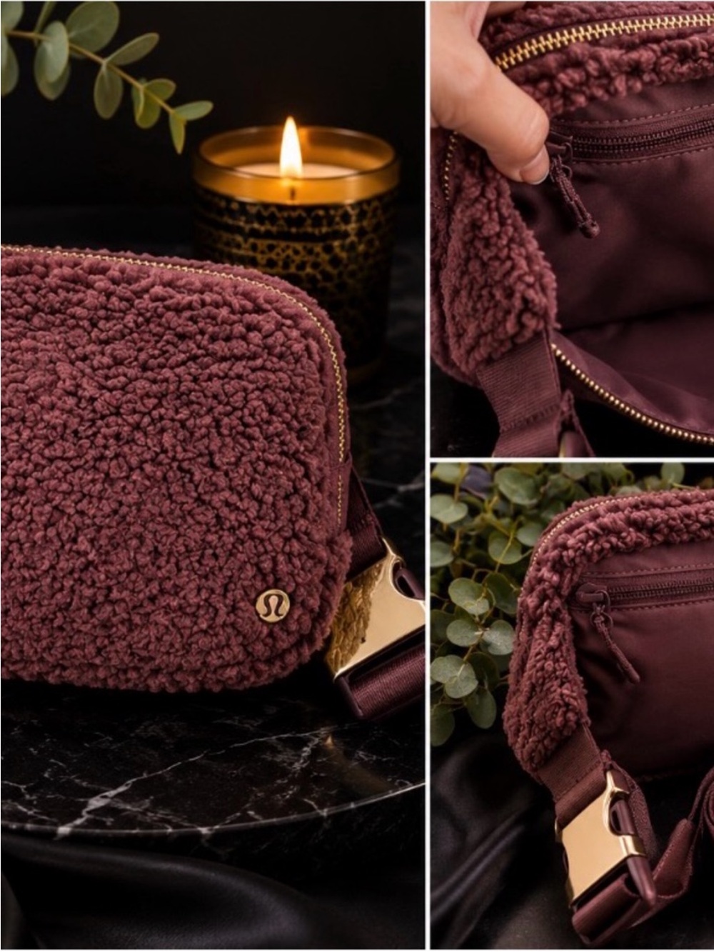lululemon athletica Sherpa Cosmetic Crossbody Bag in Plum - Picture 2 of 2